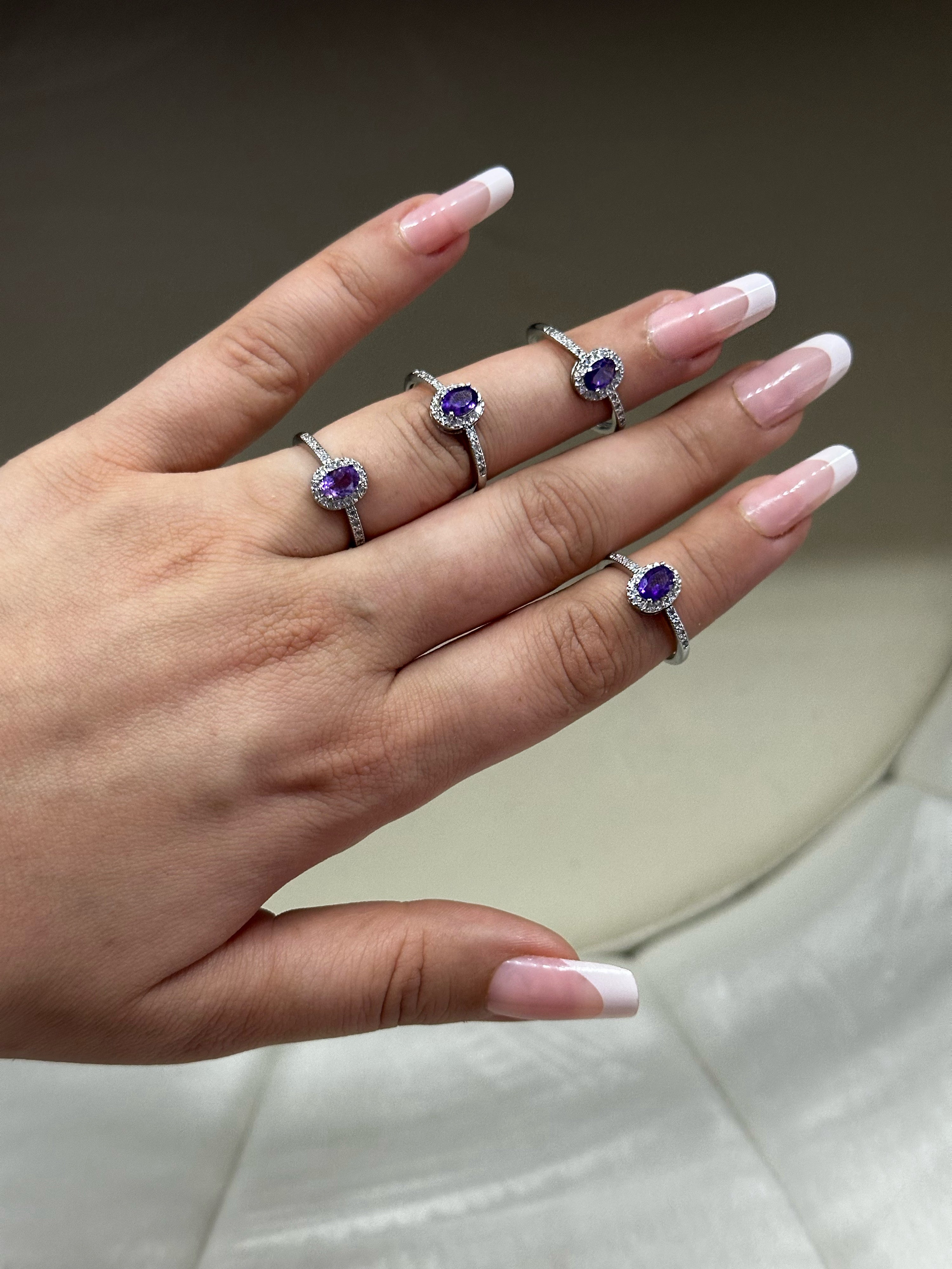 Anello con Ametista – Regolabile
