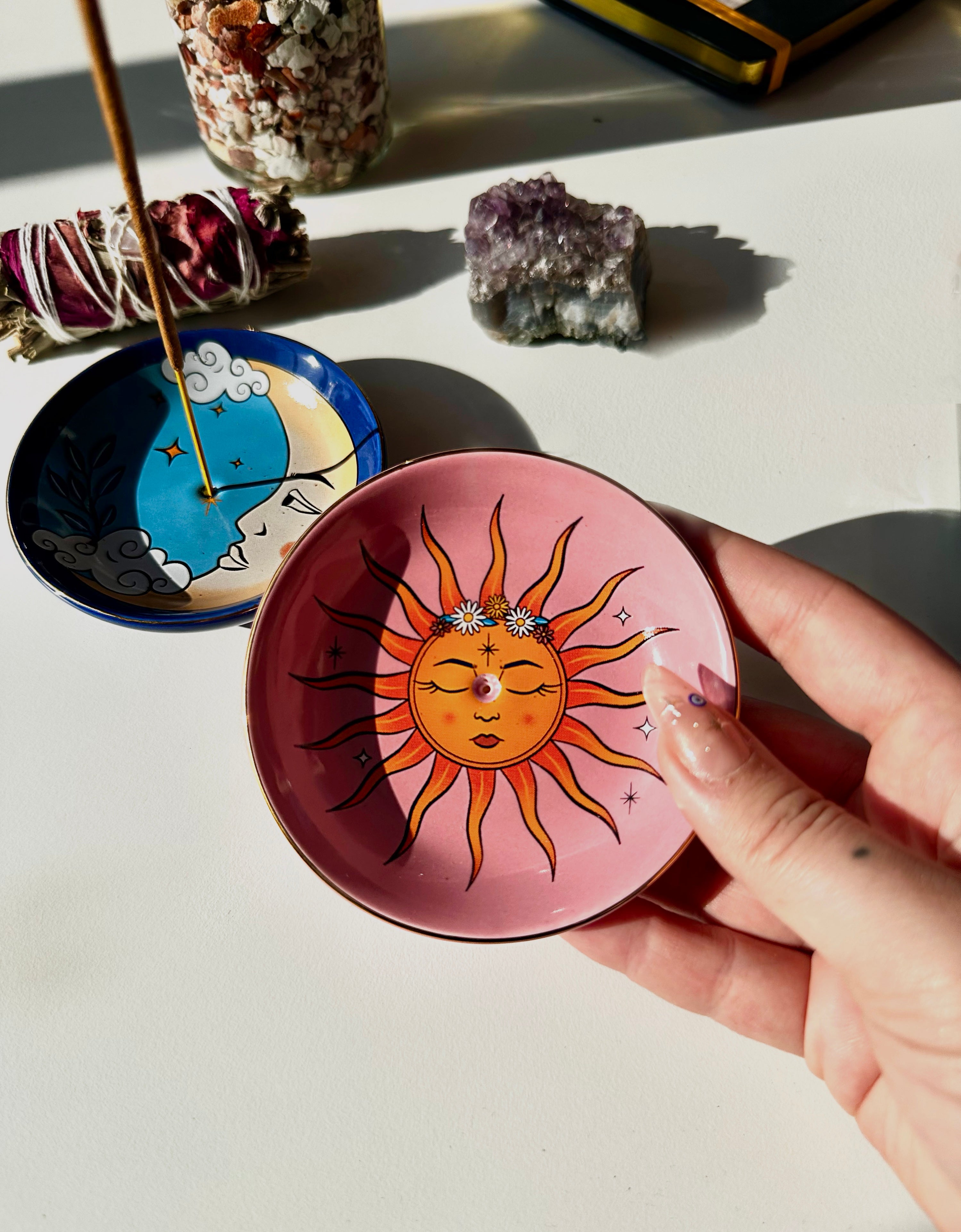 Porta incenso Sun e Moon