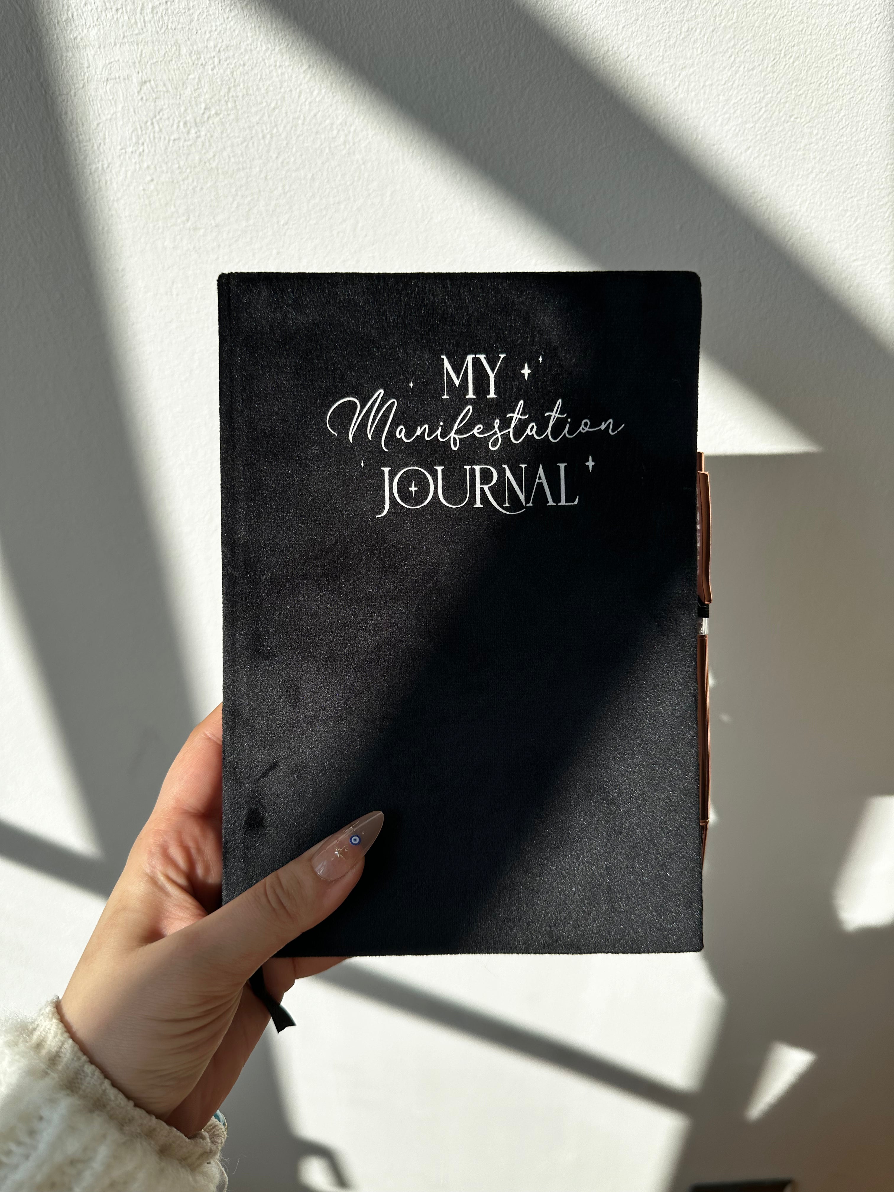 My Manifestation Journal In Velluto Con Penna In Ametista
