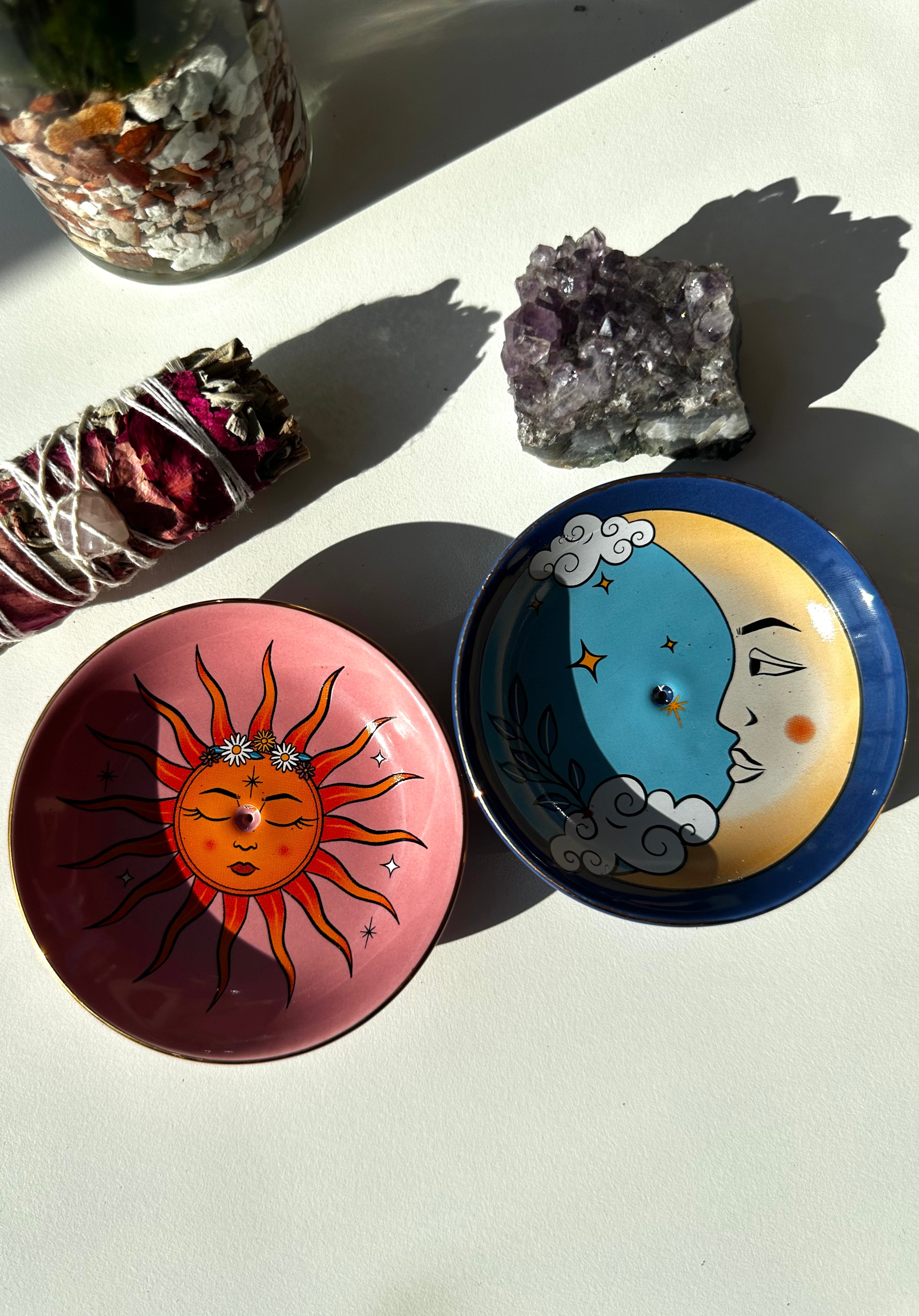 Porta incenso Sun e Moon