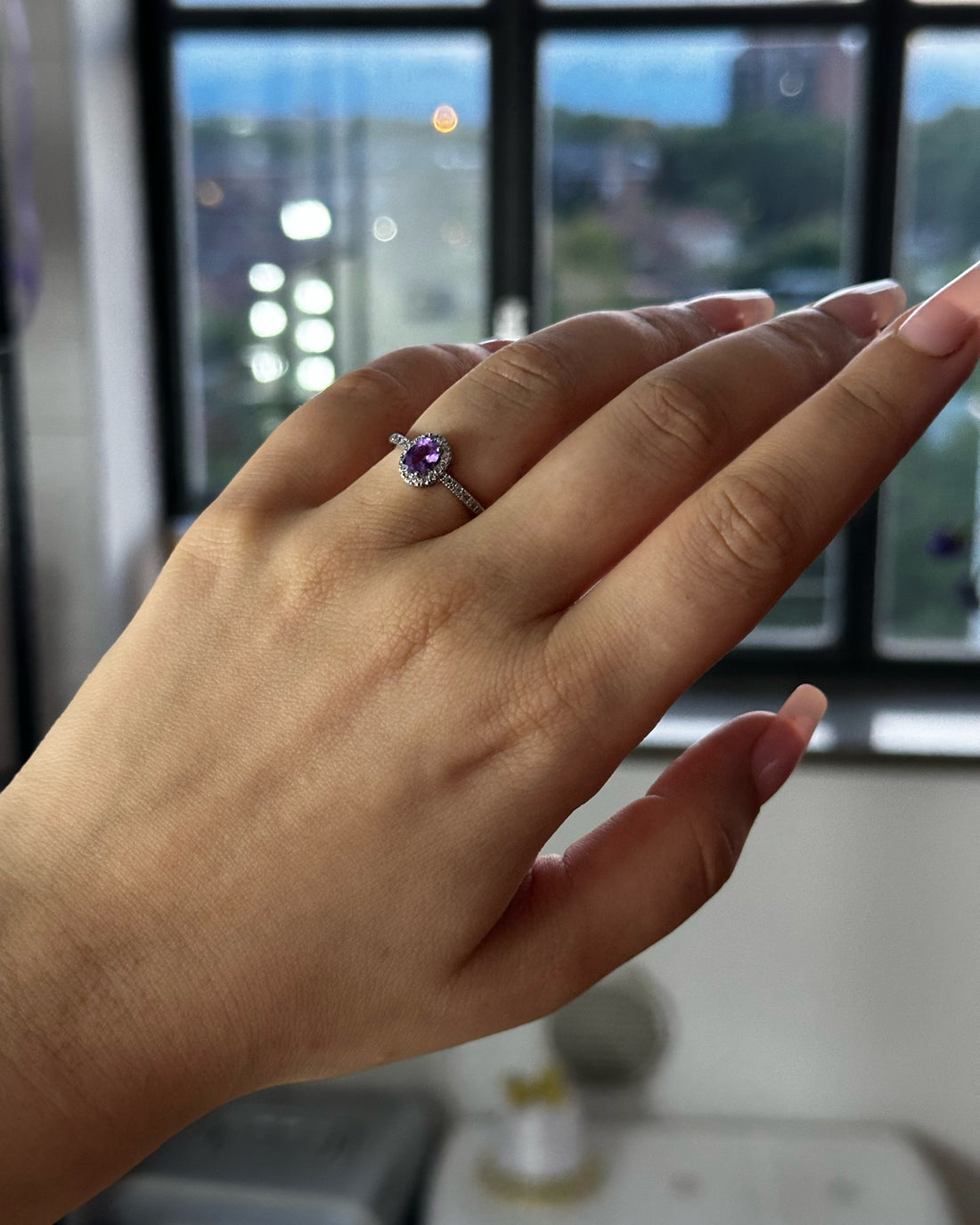 Anello con Ametista – Regolabile