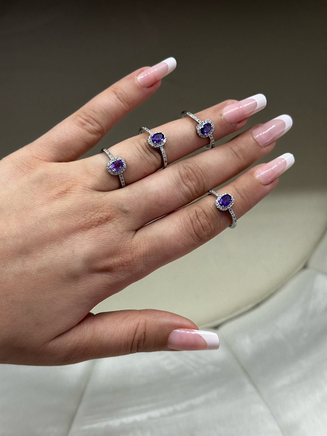 Anello con Ametista – Regolabile