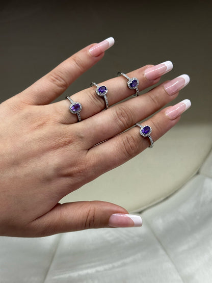 Anello con Ametista – Regolabile