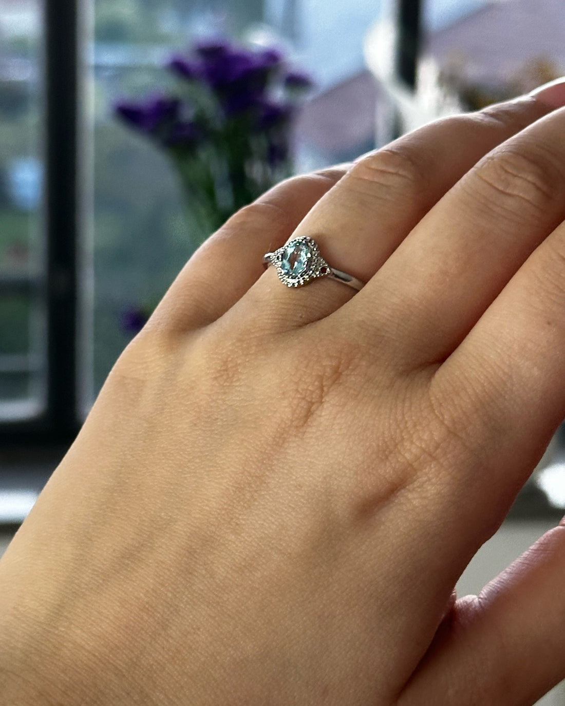 Anello con Topazio – Regolabile
