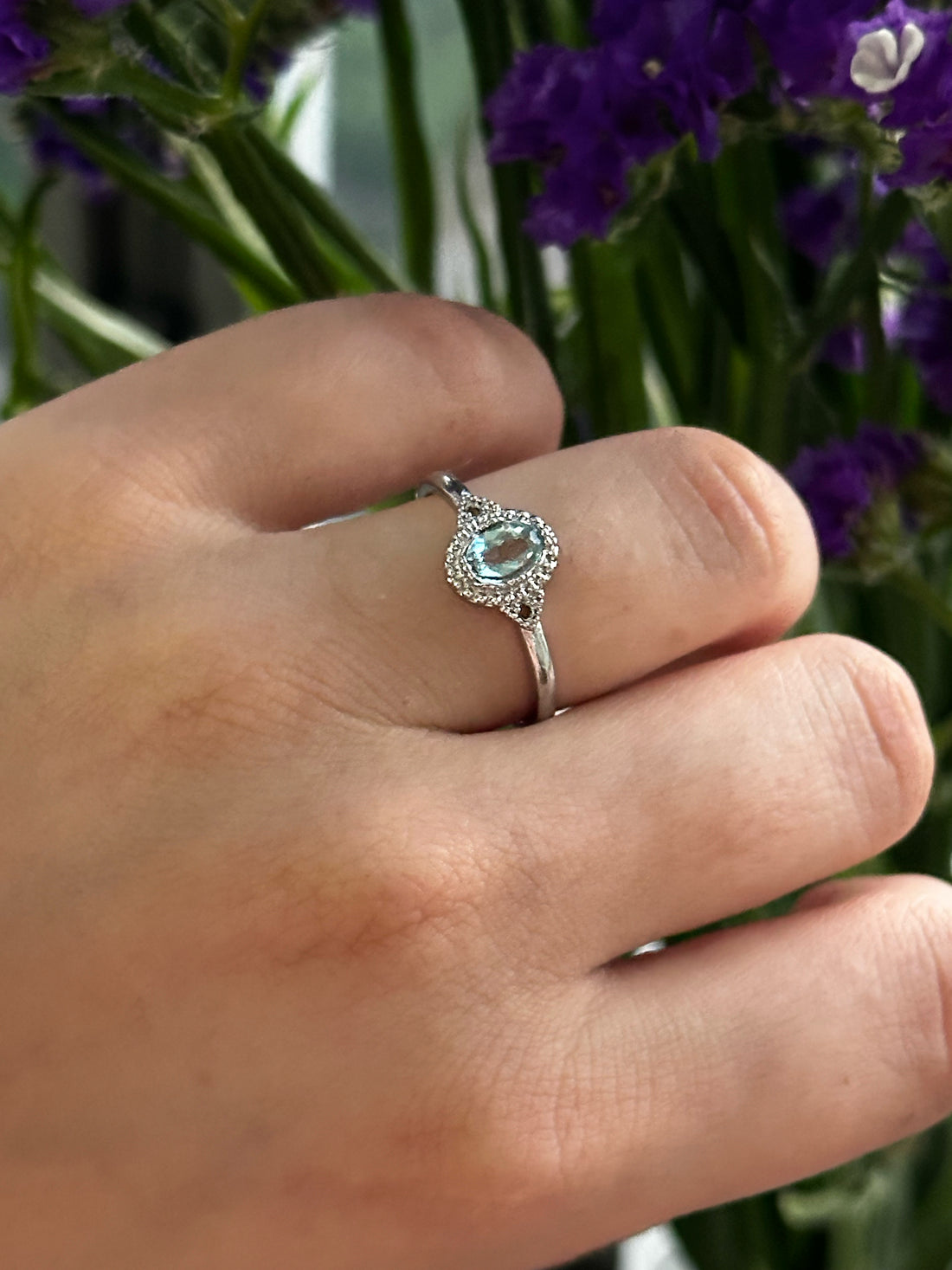 Anello con Topazio – Regolabile