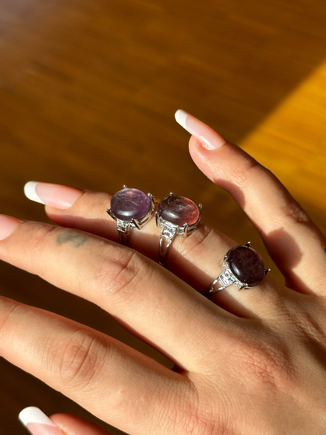 Anello con Lepidolite – Regolabile