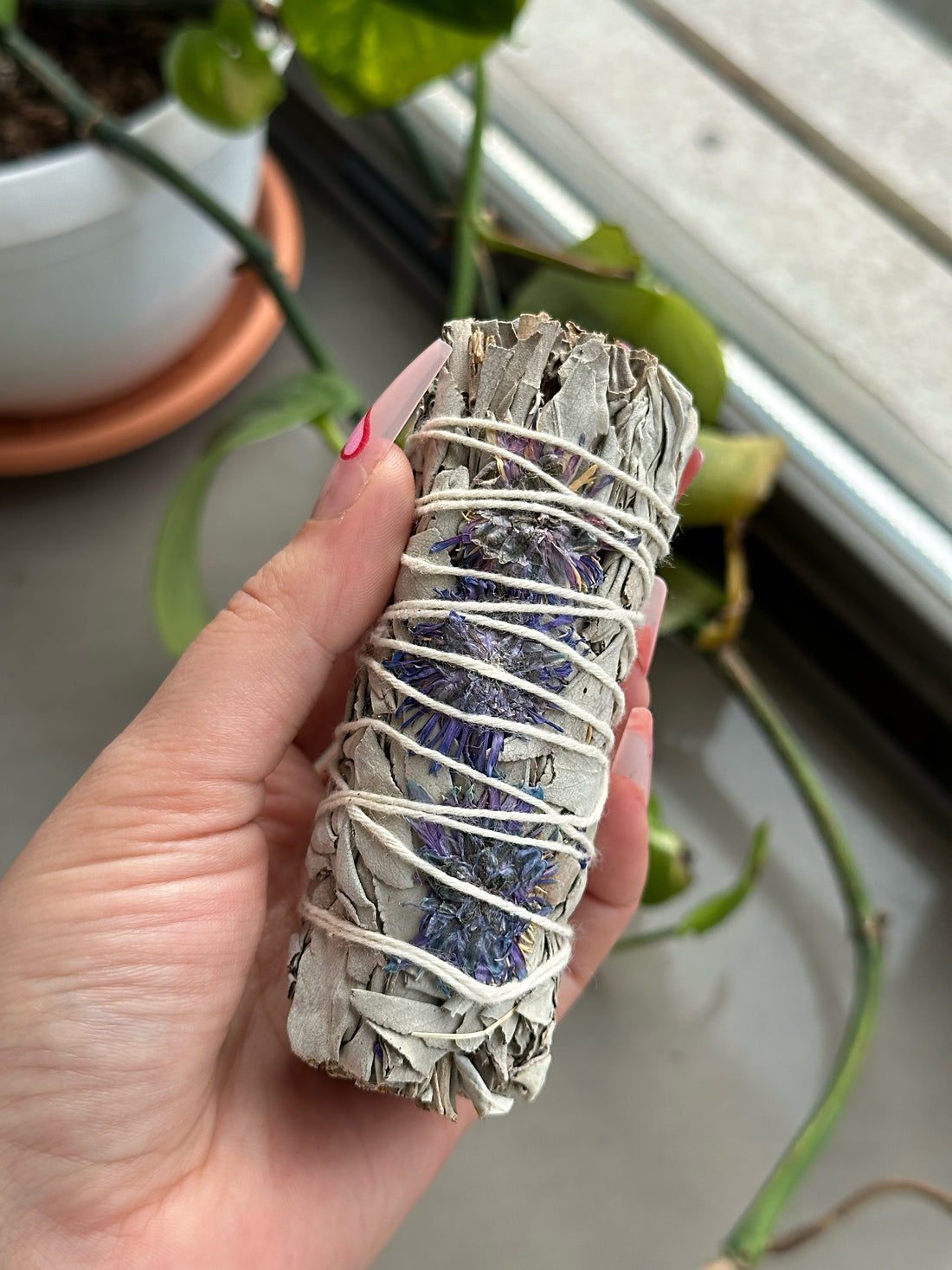 Smudge con Salvia e Viola – Purificazione e Intuizione