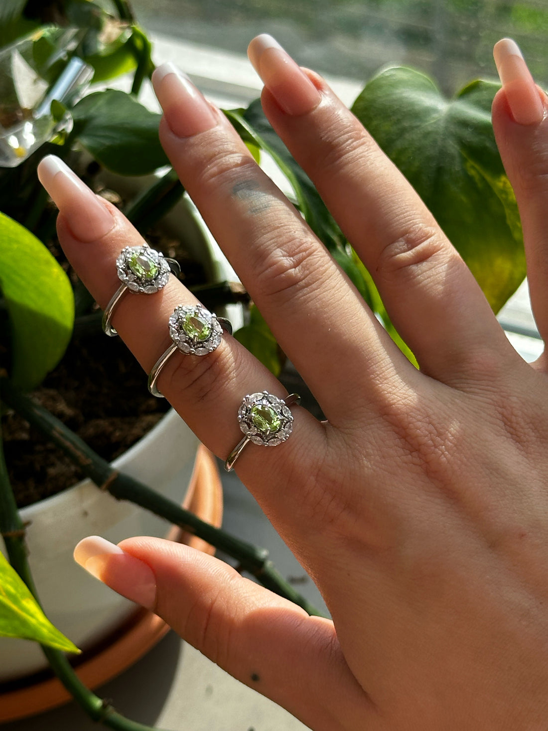 Anello con Peridoto – Regolabile