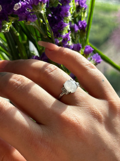 Anello con Pietra di Luna – Regolabile