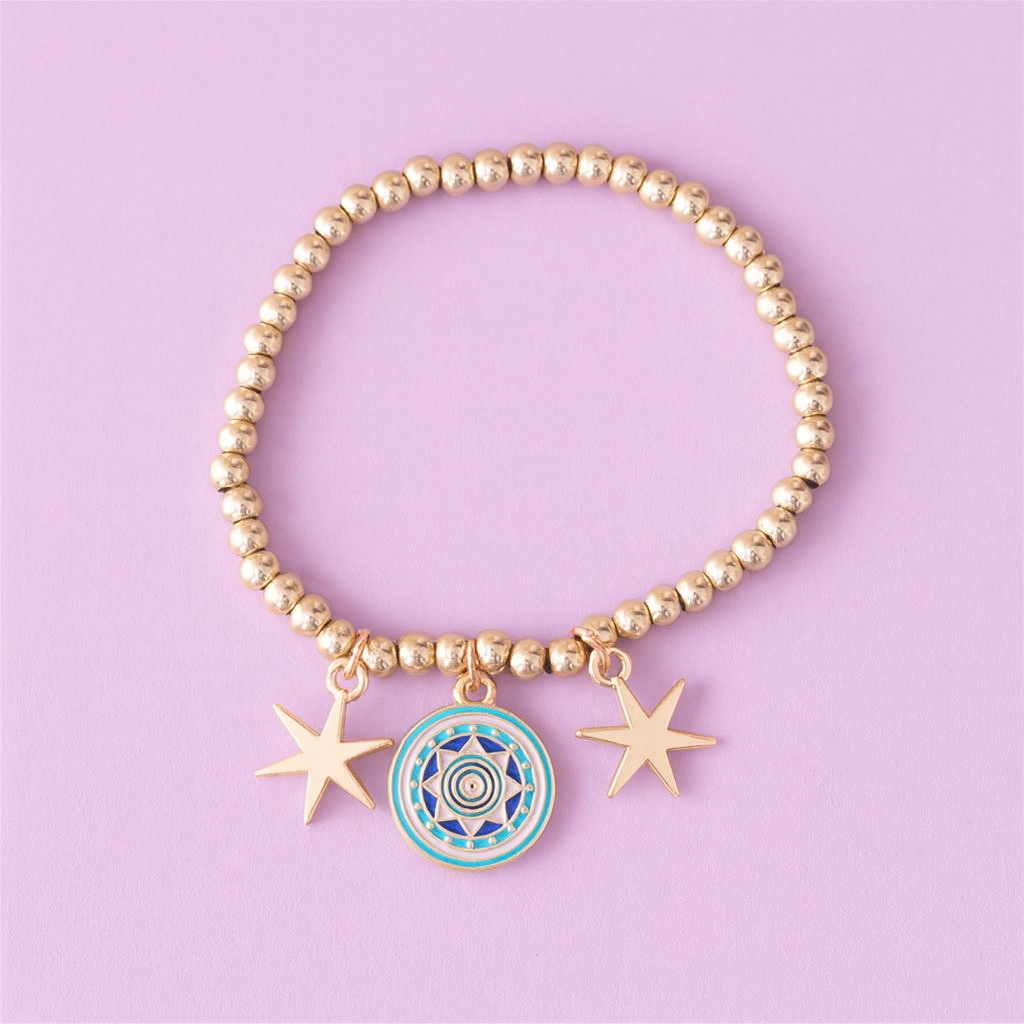 GUIDED STAR - bracciale con occhio di protezione e stella polare