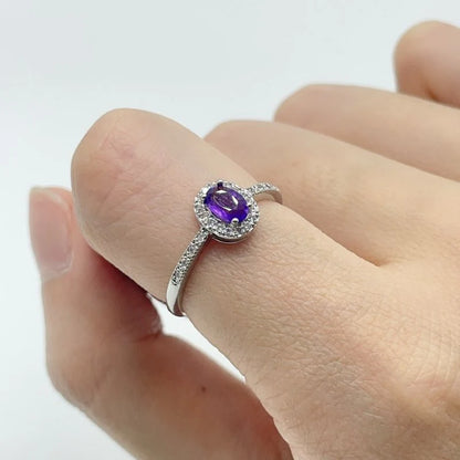 Anello con Ametista – Regolabile